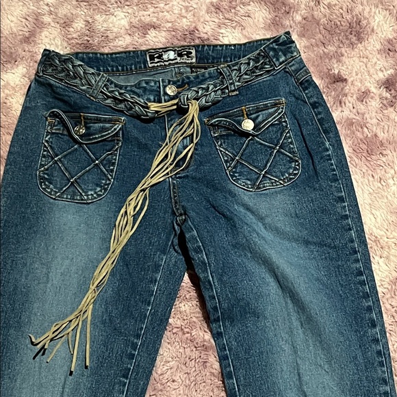 Y2K Rave R4R Low Rise Jeans - Picture 3 of 16